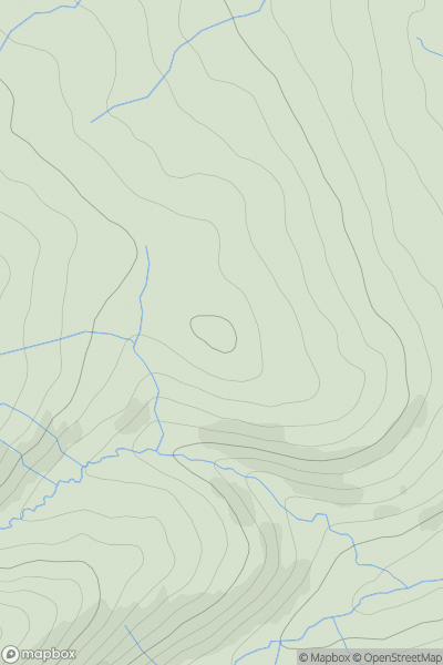 Thumbnail image for Knotts [Lake District E] showing contour plot for surrounding peak